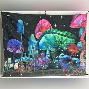 Mushroom Trippy Tapestry 29.5”x39.4”